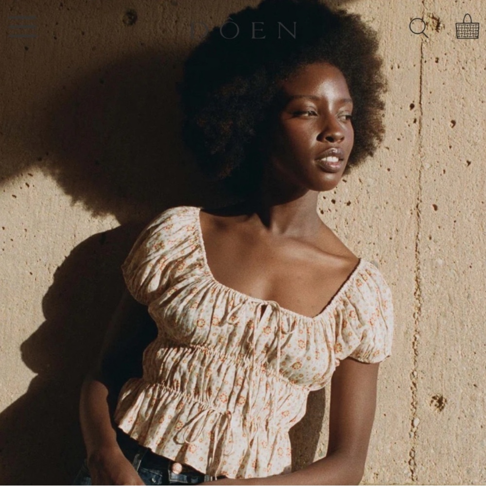 Doen Adie Top Alabaster Countryside Calico Large